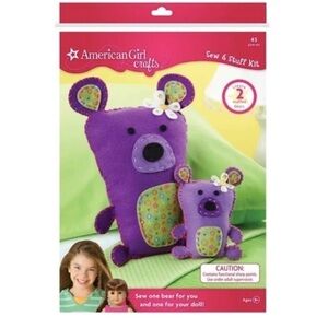 American girl crafts sew & stuff kit new in box